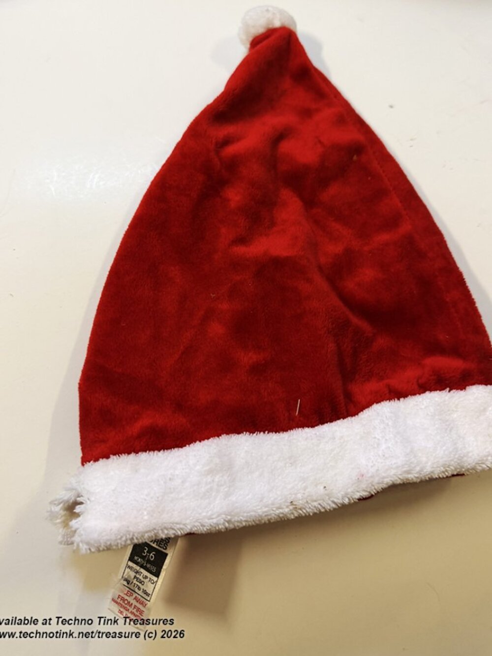 Xmas: Santa's Little Helper Hat  3-6 months